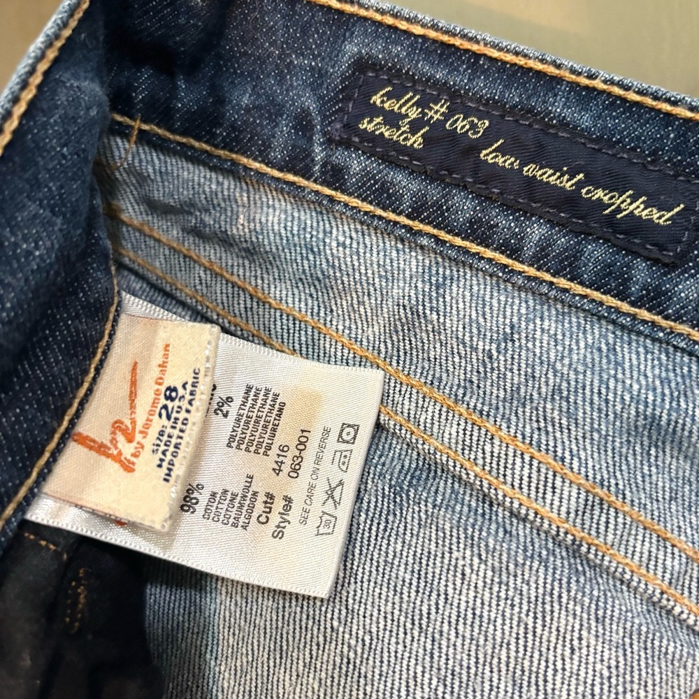 CITIZENS OF HUMANITY Y2K Women’s ‘Kelly #063 Cropped Stretch Low-Waist Jeans’ - Picture 10 of 10
